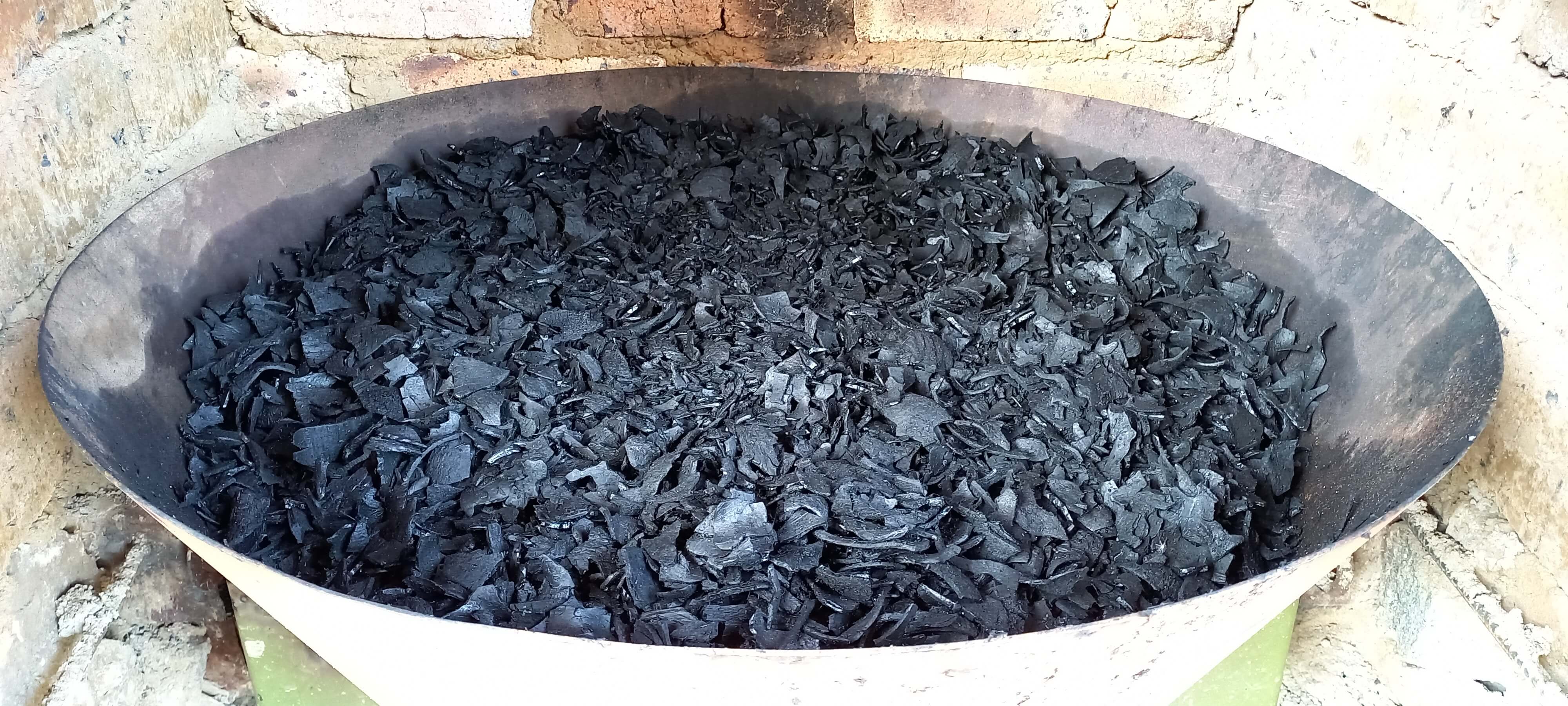 Biochar tratado, producto resultado de pirolisis